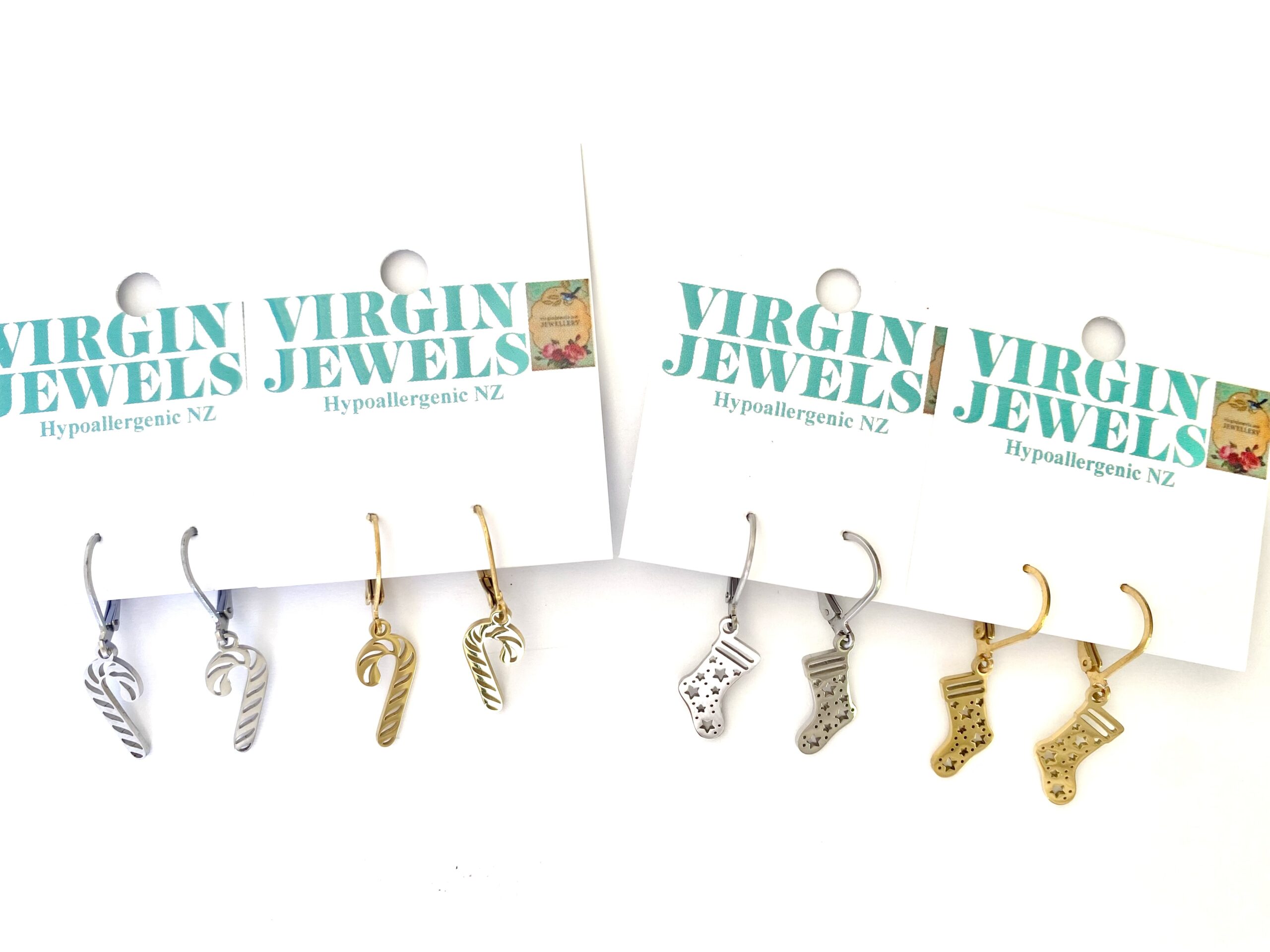 Christmas🎄Candy Cane & Christmas Stocking Charm Earrings - Charm Earring - CLICK for OPTIONS