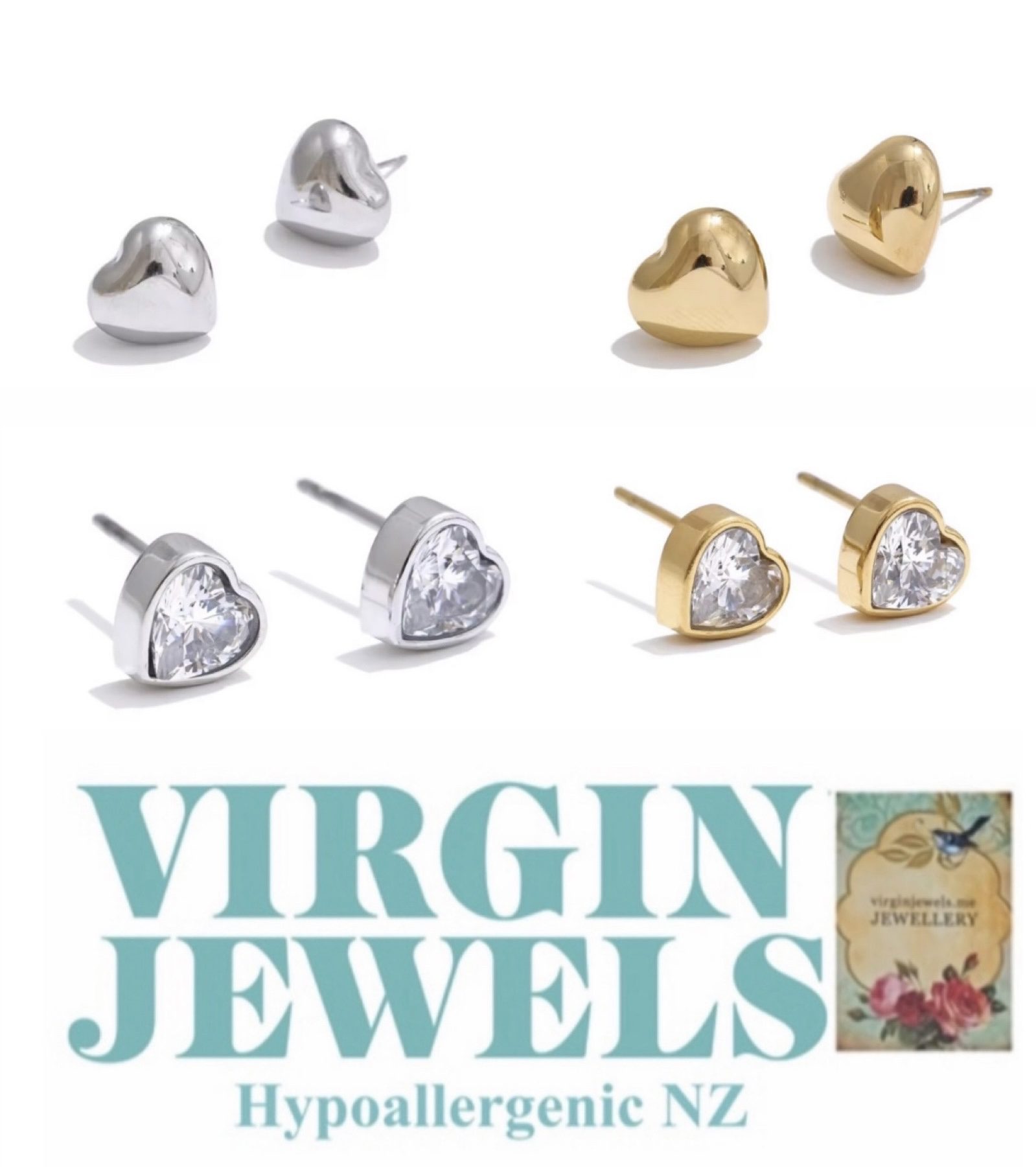 Double Love Statement Earring