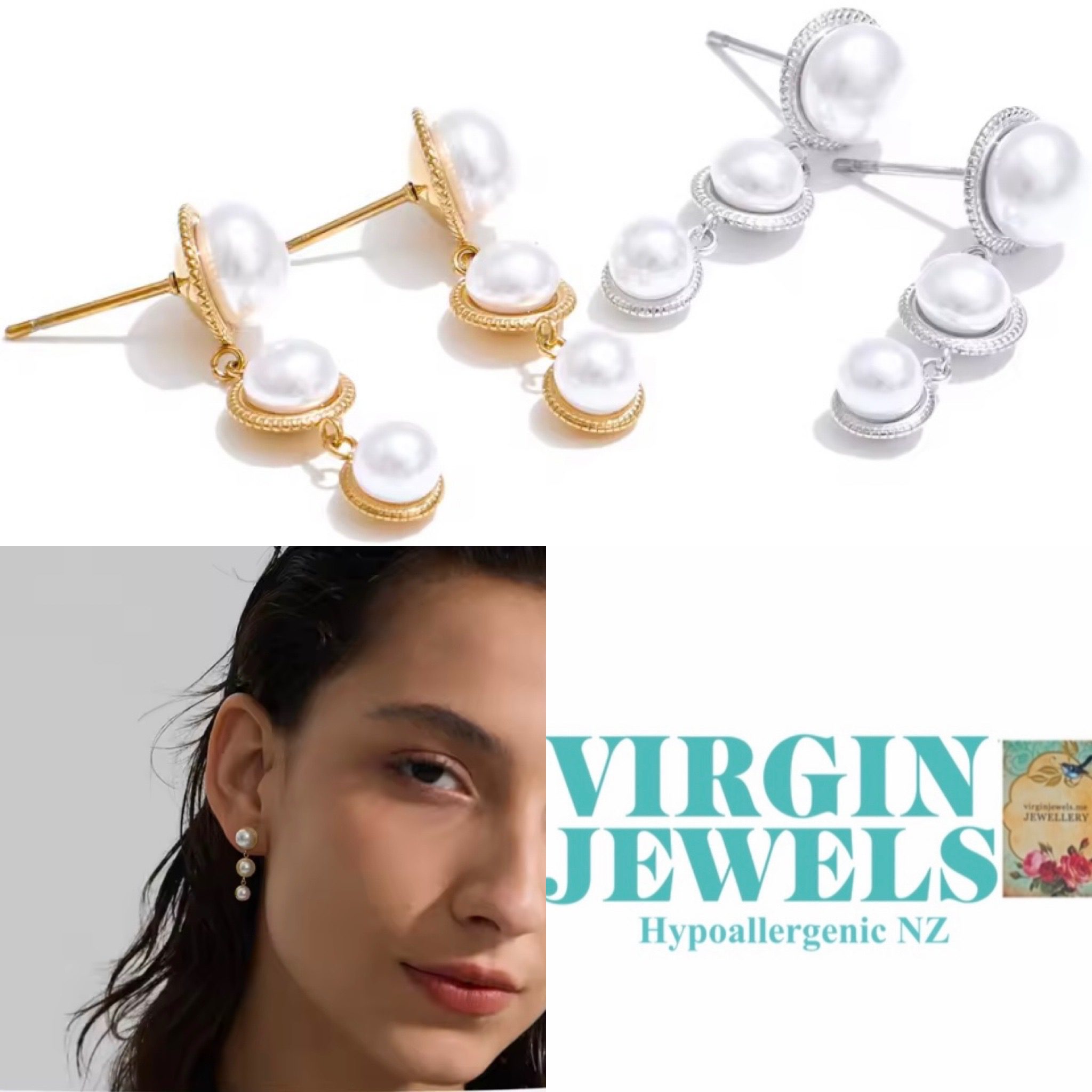 Droplet Pearl Earring