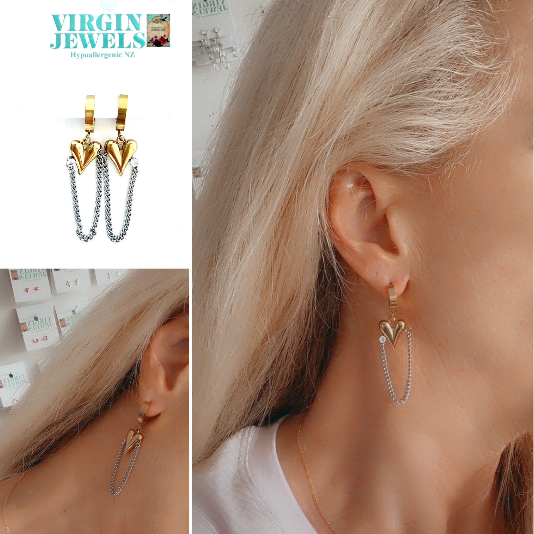 Heart On A String Statement Earring