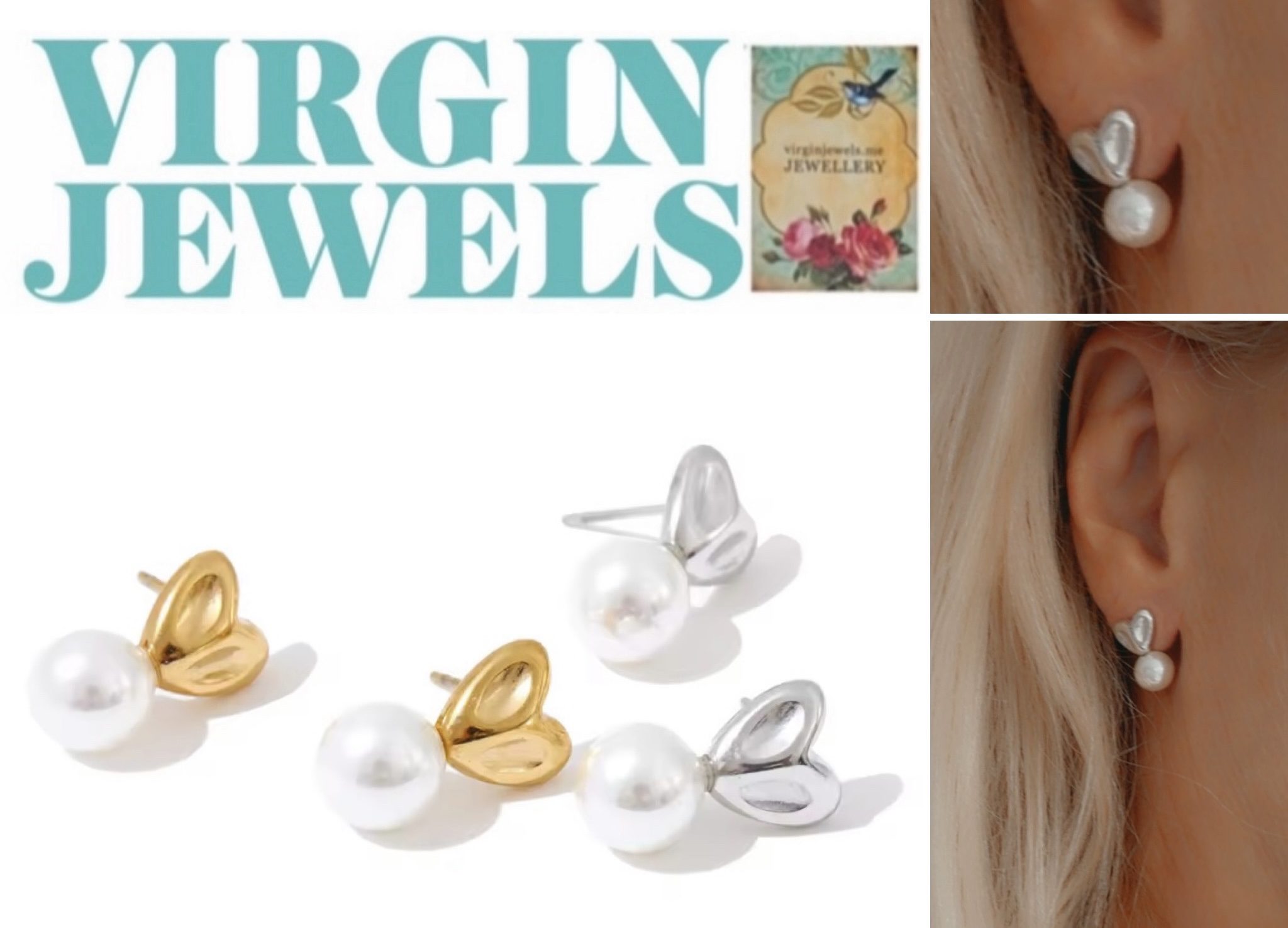 Butterfly Pearl Earring