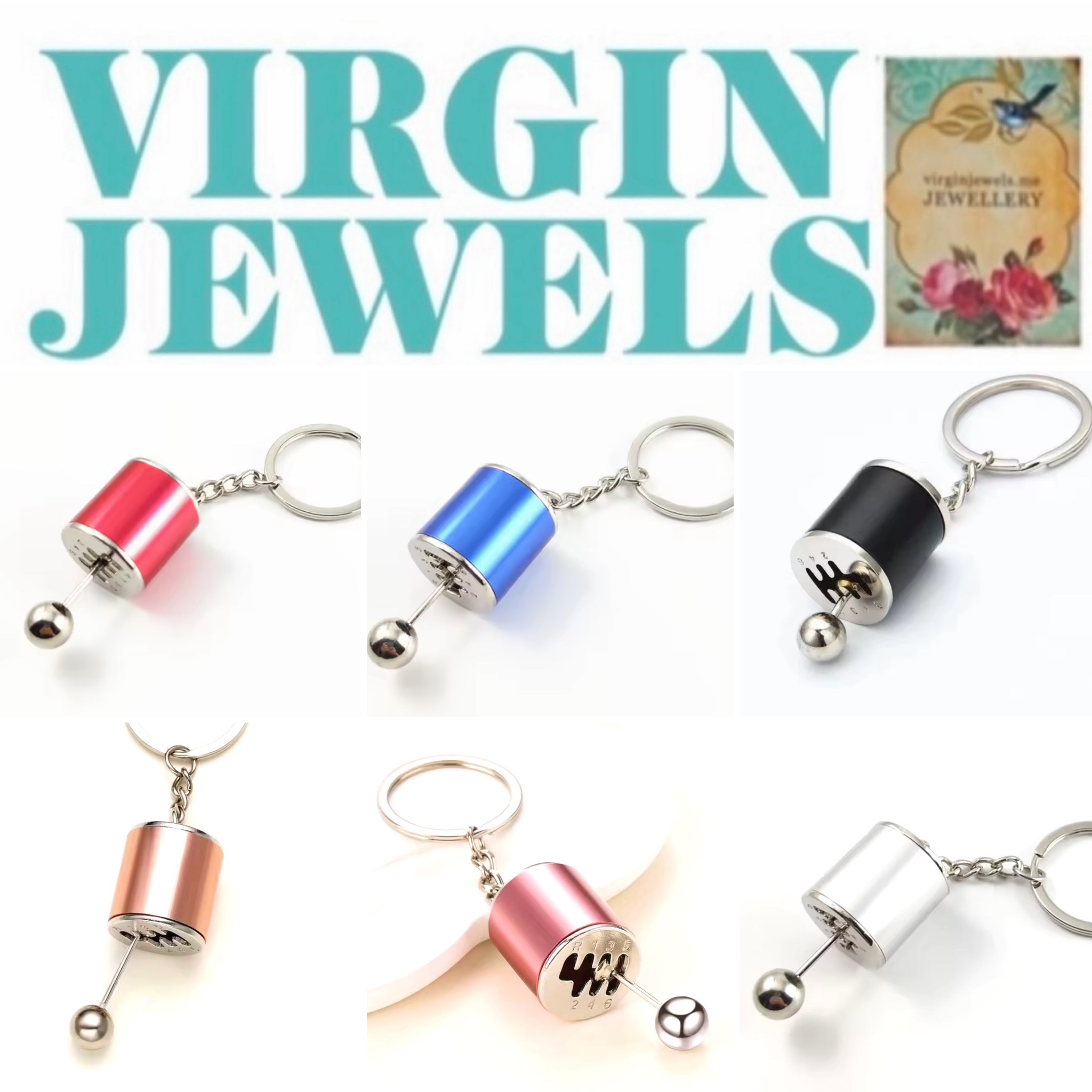 Solid Chrome Metal Key Ring - CLICK for Options
