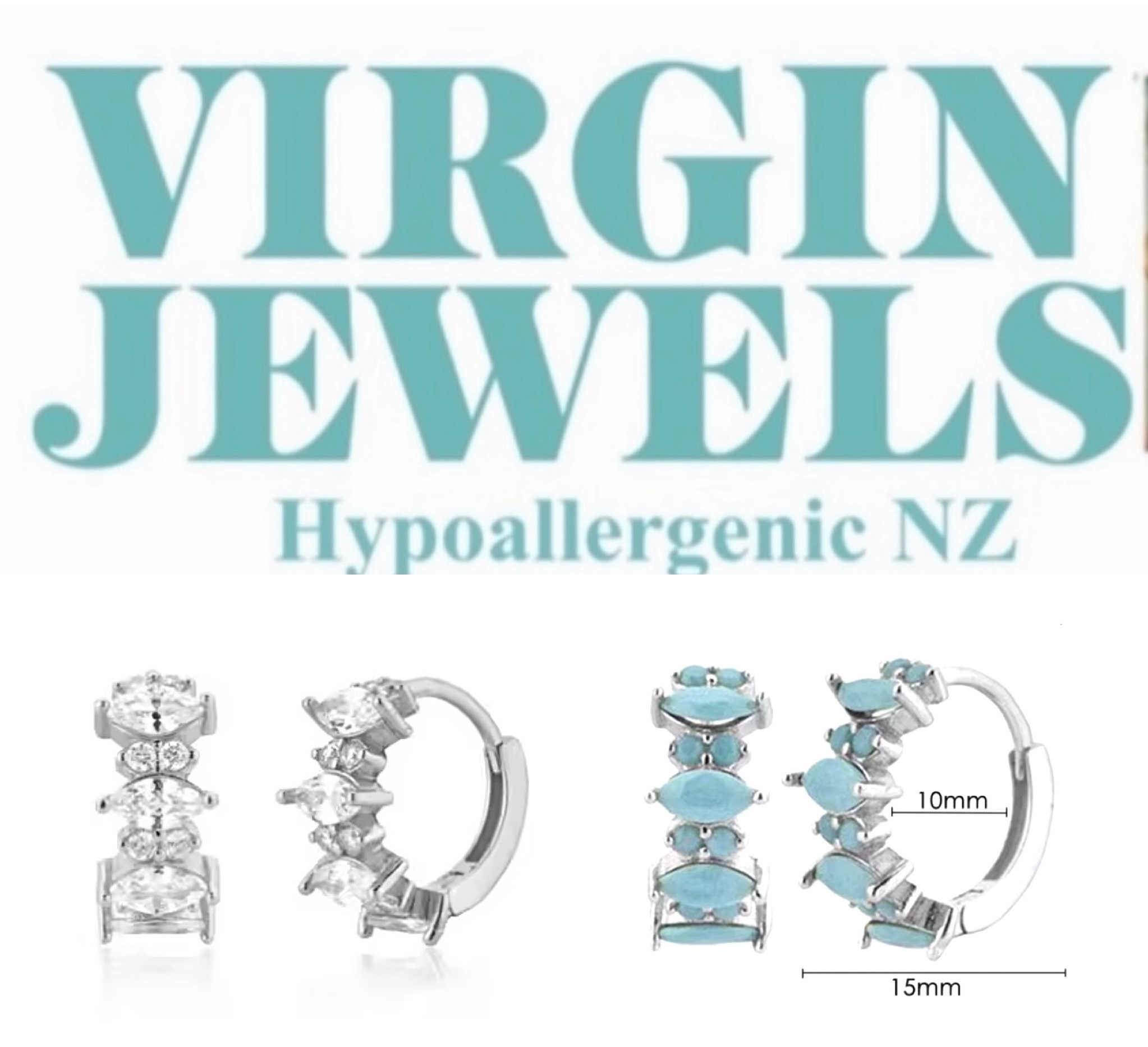 Crystal Stacked Hoop Earring